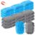 Sherr 18 Pcs Magnetic Microfiber Dry Erase Eraser Whiteboard, Blue Gray