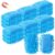 Sherr 18 Pcs Microfiber Shag Magnetic Dry Erase Erasers Washable Whiteboard Eraser Bulk Colorful White Board Eraser for Chalk Markers Home Office(Blue)