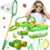 Sherr 7 Pcs Bug Catching Kit for Kids Insect Bug Catching Kit Outdoor Explorer Toys Include Insect Box Butterfly Net Capsule Clip Magnifying Glass Binocular Tweezer Butterfly Viewer Box Adventure Gift