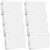 Sherr 8 Pcs Small White Board, 7″ x 11″ Magnetic Mini Wall Dry Erase Board with Black Dry Erase Marker Pen for Home Office