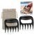 Shimeyao 2 Pcs Sand Flea Rake with Beach Collecting Bag, Sand Scoop with Shovel, Plastic Sands Sifter for Beach, Claw Rake Shell Scooper, Shark Teeth Digger for Picking Up Shell Sea Glass Hunting Tool
