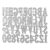 Shimmeroo Die Cuts,26 Capital Letter Number 10 Metal Cutting Dies Alphabet