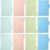 SHINEOFI 32pcs Pp Binder Dividers Tabs for Notebook and Journal, Easy to Manage Index Classified Labels with 4 Color-Coded Sections, Office Book Accessory for Students and Presentations