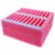 SHINEOFI Pink Epe Foam Smartphone Storage Box with 20 Grid Compartments