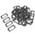 SHINYPASING 40pcs Metal Label Holder for Cabinet Drawer, Vintage Iron Name Card Holder for Wooden Drawer Box and Storage Bin, Dark Frame for Office and Library, Resists Wear and Tear Viewing