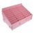 SHINYPASING Cell Phone Holder Pink Wooden Desktop Organizer Storage Box with 24 Grid, Multi Phone Holder Wood Material, Minimalist Design to Keep Desk Tidy for Classroom and Home Use