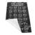 SHINYPASING Greek Alphabet Educational Chart 23.6×15.8 Inches Canvas Poster Black Vintage Style on Canvas Material for Science Classroom or Student Room Wall Art