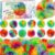 SHQDD 24 PCS Stringy Balls, Sensory Stringy Ball, 2.75 inch Soft Rainbow Pom Bouncy, Basket Stuffers Fillers, Monkey Pom Balls Fidget Toys Stress Ball, Party Favors Birthday Gifts (Multi-Color)