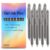 SHTROOR 8-Pack Retractable Gel Pens, 0.5mm Fine Point Quick-Dry Black Ink, Smudge-Proof Smooth Writing for Journaling Note-Taking, Cute Aesthetic Office School Supplies, Gift for Women Nurses Teachers