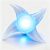 Shuriken Fidget Spinner, Windstyle Rotating Disc with 3 LED Light Modes, Cool Sci‑Fi Rasengan Sensory Spinning Fidget Toy for Adults Party Cosplay Gift