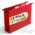 SHUTEX Plastic Hanging File Folder, Letter Size, 12 Pack, Red