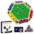 Shut The Box Board Game, 6-Player Wooden Dice Game for Kids Adults Ages 5+