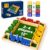 Shut The Box Dice Game 12 Inch Upgraded 2-4 Player Wooden Dice Game Math Addition Games Close The Box Family Wooden Dice Board Game for Kids Adults, Tabletop Version for Classroom, Home, Party or Bar