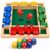 Shut The Box Math Board Game Wooden Dice Toy for 1-4 Players Kids Adults