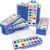 Shuttle Art 16 Colors Watercolor Paint Set Bulk, Pack of 24, Watercolor Paint Set with Paint Brushes for Kids and Adults, Washable Paint for Classroom, Parties, Kindergarten and Art Activities