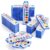 Shuttle Art 40 Pack Watercolor Paint Set, 8 Colors Watercolor Paint with Paint Brushes for Kids and Adults, Washable Paint for Classroom, Parties, Kindergarten and Art Activities
