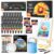 Shuttle Art 54 Pack Acrylic Paint Set, Acrylic Painting Set with 30 Colors Acrylic Paint, Wooden Easel, Painting Canvas, Paint Brushes, Palette, Art Painting Supplies for Kids Adults Beginner Artists