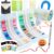 Shuttle Art 96 Colors Dual Tone Acrylic Paint Markers, 48 Pack Automatic Ink Control Brush Tip Pens for Rock Painting, Ceramic, Wood, Canvas, Glass, Stone, Fabric, Card Making, DIY Crafts