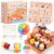 Shuttle Art Air Dry Clay for Kids – Food Store, 21 PCS Modeling Clay Kit with Sculpting Tools and Tutorials, Safe & Non-Sticky, Craft Gifts for Boys & Girls