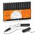Shuttle Art Dry Erase Markers, 15 Pack Black Magnetic Whiteboard Markers with Erase,Fine Point Dry Erase Markers Perfect For Writing on Whiteboards, Dry-Erase Boards,Mirrors for School Office