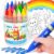 Shuttle Art Jumbo Crayons for Toddlers, 18 Colors Triangle Crayons with Coloring Sheets & PDF Pages, Non Toxic Washable for kids, Coloring Gifts & Mess-Free Art Supplies