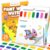 Shuttle Art Paint with Water Coloring Book for Kids, 25 Dinosaur Themed Pages with 2 Brushes, Mess-Free Watercolor Paint Set, Travel-Friendly Art Craft Gift for Toddlers, Birthday Christmas Gift