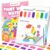 Shuttle Art Paint with Water Coloring Book for Kids, 25 Princess Themed Pages with 2 Brushes, Mess-Free Watercolor Paint Set, Travel-Friendly Art Craft Gift for Toddlers, Birthday Christmas Gift