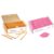 Shuttle Art Pencils and Erasers Bundle, Set of 350 Pack Sharpened Yellow Pencils + 120 Pack Pink Erasers Bulk