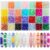 shynek 1120 Pieces Rondelle Beads for Jewelry Making, 28 Colors Glass Abacus Beads, Spacers for Bracelets, Jewelry Making and DIY Crafts, 5x8mm
