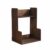 SiaBiced Step Bookshelf Wooden Desktop Bookshelf Desk Shelf Tabletop Book Stand Two Tier Storage Compact Organizer Warm Wood Finish Burnt Paulownia Wood