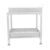 SiaBiced Under Sink Shelf Kitchen Pull Out Drawer Tray Rack Carbon Steel Construction Suitable for Home Kitchen, White 22x36x39cm