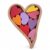 SiaBiced Wooden Blocks Heart Shape Wood Blocks, Heart-Shaped Wooden Blocks for Early Education, Pink Heart Blocks