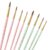 Sibba 8 Pcs Fine Detail Paint Brush Set Fine Tip Paint Brushes Pink Blue