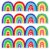 SICOHOME Boho Bulletin Board Borders,48pcs Bulletin Borders Stickers,Boho Classroom Decor,Rainbow Bulletin Board Trim Back to School Decoration,Waterproof Back to School Classroom Office Chalkboard