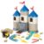SIGHTEEDA Sand Play Kit for Kids 3-8 | 1.7 lbs Moldable Sensory Sand with Tools & Molds, Mess-Free Indoor Sandbox Toys, STEM Learning Activities Easy Clean Up