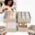 siisll 4-Piece Fabric Drawer Organizer Set – Foldable Dresser Divider Bins for Socks, Underwear, Ties, & Jewelry – Beige Storage Boxes for Bedroom, Closet, & Office Organization