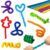 Silicone Sensory Sticks for Kids Adults, Textured Flexible Fidget Sticks Toys for Autism ADHD, Classroom Travel Anxiety Relief Toy, Christmas Stocking Stuffers Gift for Teens (8 PCS)