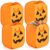 SiliFine 4 Pack 25 Gallons Large Halloween Pumpkin Candy Bucket, Pop up Trick or Treat Candy Basket Bag, Foldable Gift Tote Bags, Halloween Decoration for Party Favor Supplies