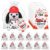 Silipull 24 Pcs Fire Safety Awareness Stuffed Dalmatian Dogs with Fire Hat Firefighters Gifts 4″ Animal Plush for Firemen Firetruck Party Favor Gift Box Stuffers