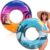 Silipull 2 Pcs Pool Float Adult Large Pool Tube Sunrise Sunset 47.24 Inches Inflatable Swimming Inner Tubes Floats Swimming Ring for Summer Beach Party Lake River Party Decoration Toys