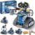 Sillbird STEM Robot Building Kit with Remote Control Gifts for Boys Ages 8-14, Buildable 5in1 Robotics Coding Toy for Kids Birthday with 596 Pieces