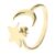 Silver Anti Star Stress Relief Spinner Rotating Rings