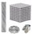 Silver Creative Building Balls 1000PCS, Adult DIY Fidget Kit, Stress Relief Toy for Adults Only, Modern Desktop Ornament & Relaxation Gift for Home and Office