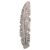 Silver Plated Alpaca Feather Accesory for Cowboy Hats, Silver