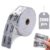 Silver Raffle Tickets Roll | 2000 Metallic Foil Tickets | Ticket Roller for Events Carnivals Entry Class Reward Fundraiser & Prizes