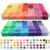 Simetufy 10000Pcs Pony Beads Bulk, 56 Colors 6x9MM Plastic Kandi Beads Kit for Crafts Bracelet Making Hair Braiding Jewelry Key Chains DIY Gifts, 5.74lb (2 Large Boxes)
