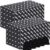 Simgoing 500 Pieces 16mm Dice Bulk 6 Sided Dice Set with 5 Pieces Drawstring Pouches Standard(Black)