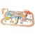 Simhoa Children Building Blocks Wooden Train Set Railway Play Set Tracks Bridge Crane Buildings Vehicles Signs Figures for Scene Building Suitable for Home playroom Birthday Gift