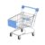 Simhoa Mini Shopping Cart Kids Utility Storage Toy Iron Material Multipurpose Miniature Desktop Ornament Suitable for Children Imaginative Decor, Light Blue