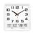 Simple And Versatile Modern Square Wall Clock Multi-function Display Temperature And Humidity Calendar Clock Modern Wall Clock Decorative Clock (Color : White) (White)